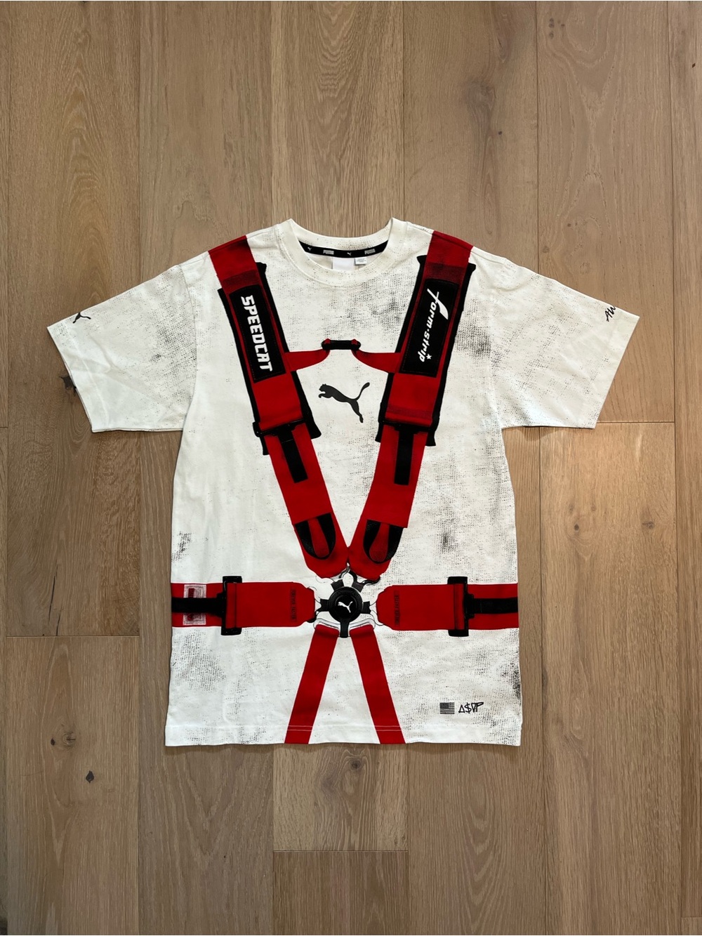 Brand New No tags Red Puma x “A$AP ROCKY” Seat belt t-shirt